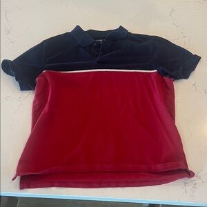Navy and Red Kids Polo Shirt